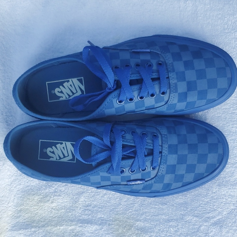 Womens Blue Tonal Vans Sz 9/Mens 7.5